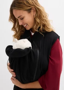 bonprix Gilet sans manches de grossesse et portage en polaire|Femme Femme Enceinte
