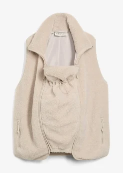 Femme bonprix Femme Enceinte|Gilet sans manches de grossesse et de portage en sherpa douillette