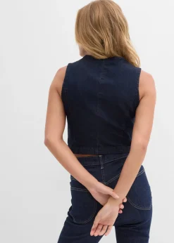bonprix Gilet sans manches en jean|Femme Vestes & Manteaux