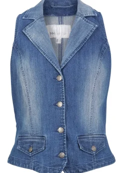 bonprix Gilet sans manches en jean extensible|Femme Vestes & Manteaux