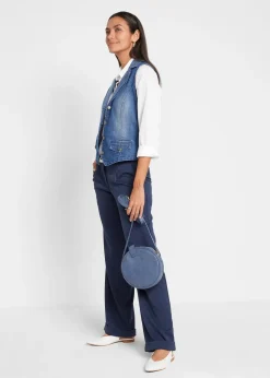 bonprix Gilet sans manches en jean extensible|Femme Vestes & Manteaux