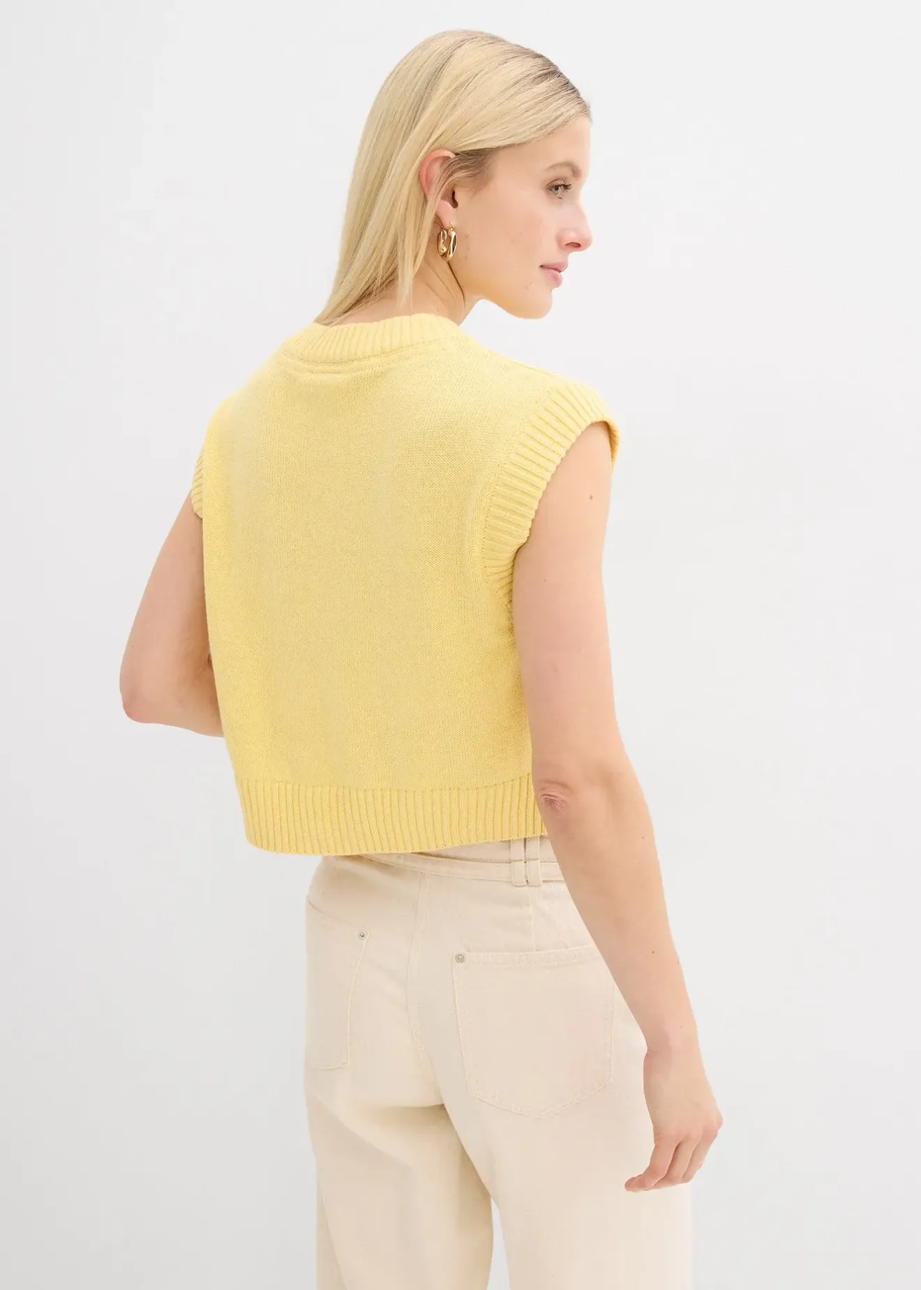 Femme bonprix Maille|Vestes & Manteaux|Gilet sans manches en maille