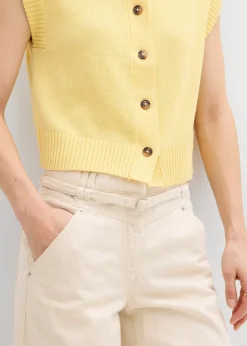 Femme bonprix Maille|Vestes & Manteaux|Gilet sans manches en maille