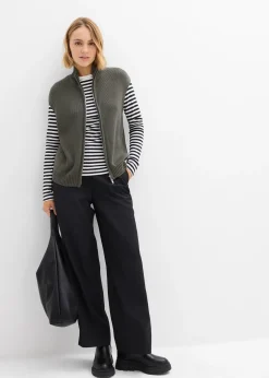 Femme bonprix Maille|Vestes & Manteaux|Gilet sans manches en maille