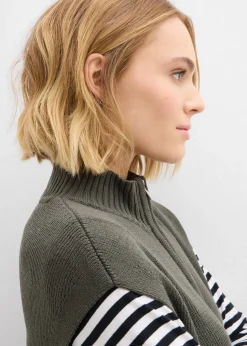 Femme bonprix Maille|Vestes & Manteaux|Gilet sans manches en maille