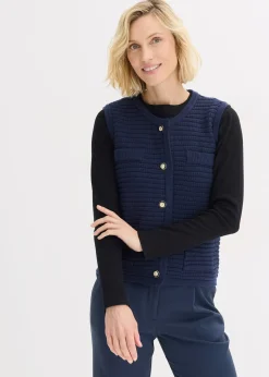 bonprix Gilet sans manches en maille|Femme Maille|Vestes & Manteaux