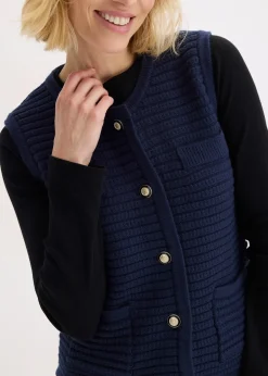 bonprix Gilet sans manches en maille|Femme Maille|Vestes & Manteaux