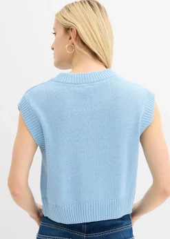 bonprix Gilet sans manches en maille|Femme Maille|Vestes & Manteaux
