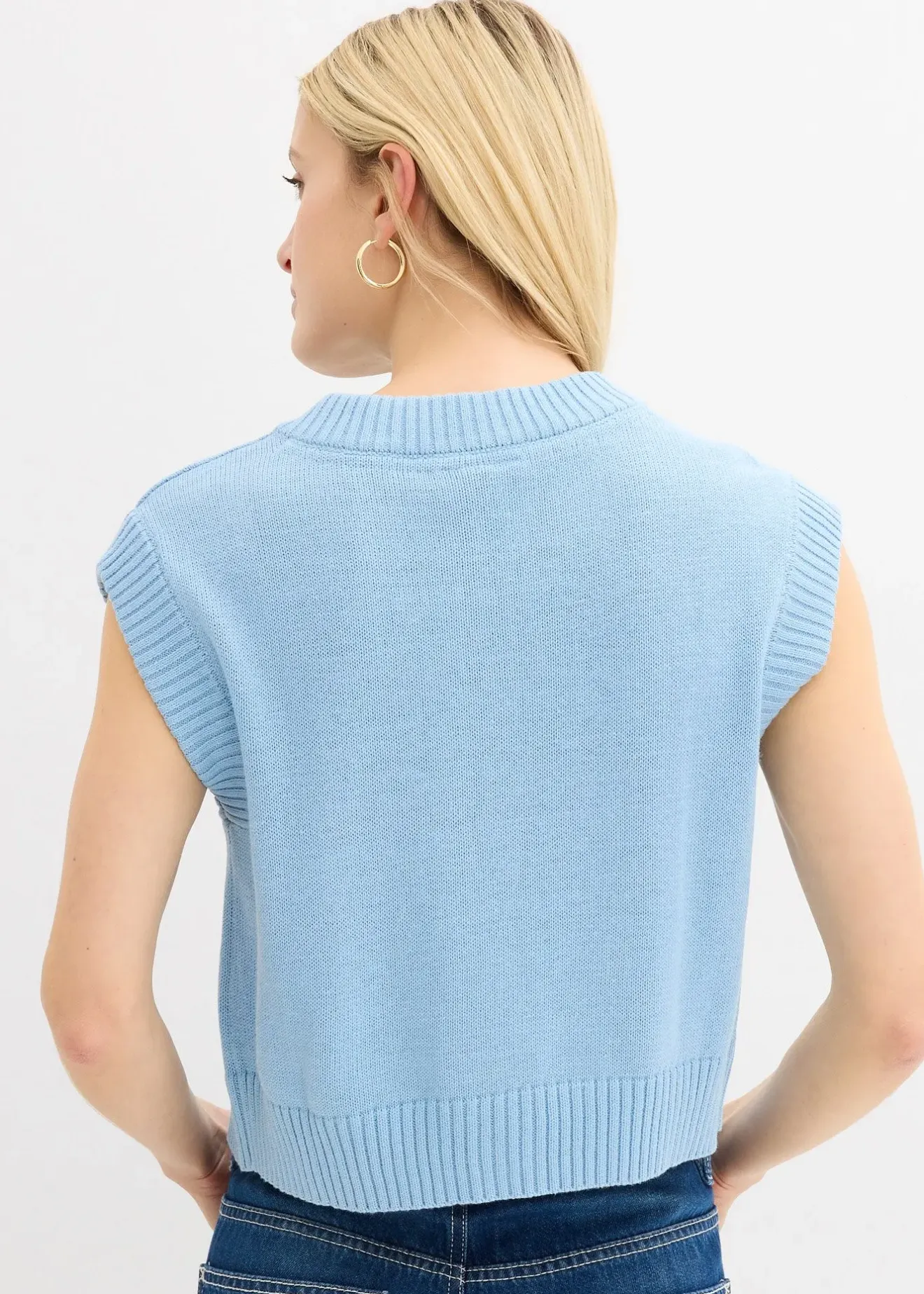 bonprix Gilet sans manches en maille|Femme Maille|Vestes & Manteaux