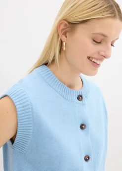 bonprix Gilet sans manches en maille|Femme Maille|Vestes & Manteaux