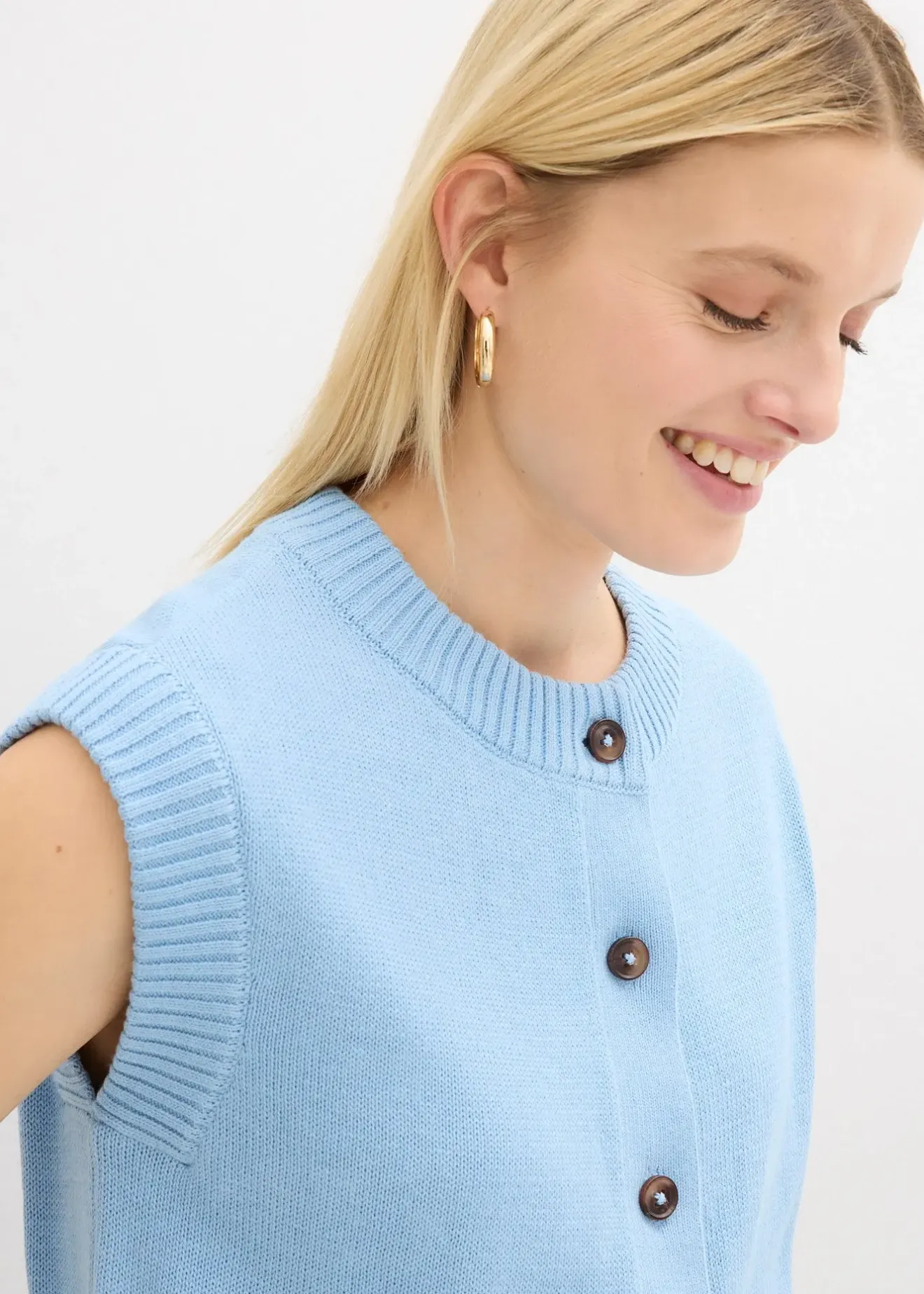 bonprix Gilet sans manches en maille|Femme Maille|Vestes & Manteaux