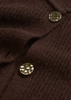 bonprix Gilet sans manches en maille à boutons décoratifs|Femme Maille|Vestes & Manteaux