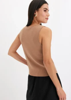 bonprix Gilet sans manches en maille|Femme Maille|Vestes & Manteaux