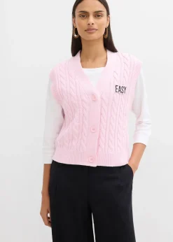 bonprix Gilet sans manches en maille|Femme Maille|Vestes & Manteaux