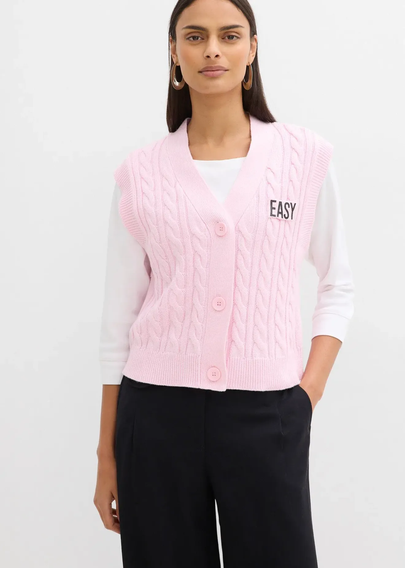 bonprix Gilet sans manches en maille|Femme Maille|Vestes & Manteaux