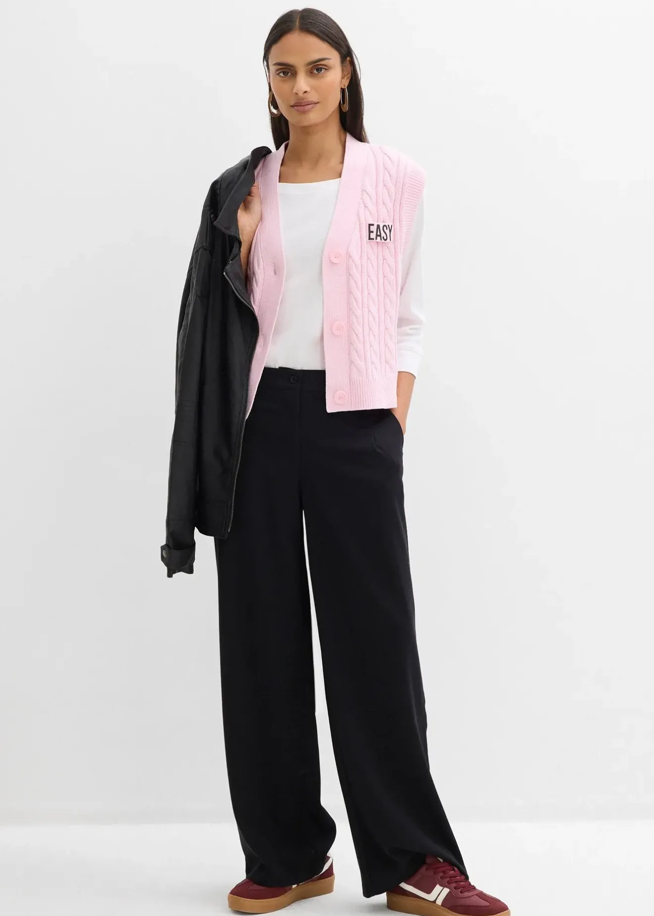 bonprix Gilet sans manches en maille|Femme Maille|Vestes & Manteaux