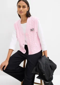 bonprix Gilet sans manches en maille|Femme Maille|Vestes & Manteaux