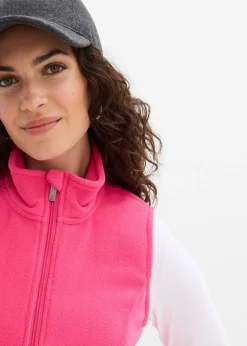 Femme bonprix Sweats|Vestes & Manteaux|Gilet sans manches en polaire avec poches