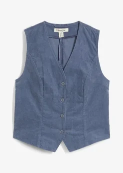 Femme bonprix Vestes & Manteaux|Gilet sans manches en velours côtelé