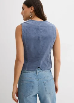 Femme bonprix Vestes & Manteaux|Gilet sans manches en velours côtelé