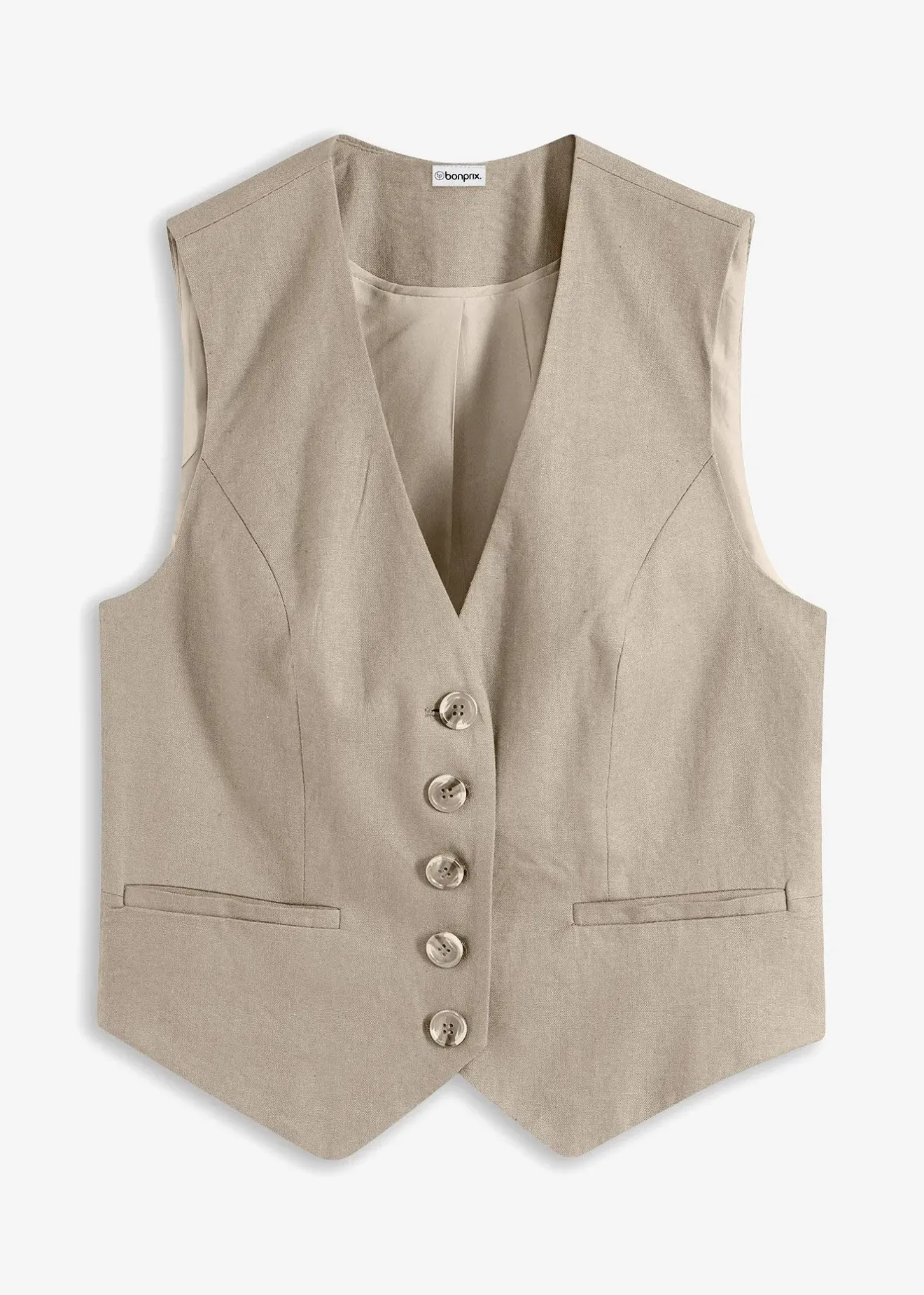 Femme bonprix Vestes & Manteaux|Gilet sans manches en viscose mélangée