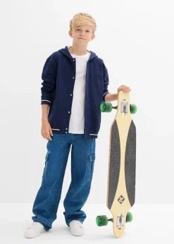 bonprix Gilet style universitaire à capuche en molleton 100% coton|Enfant Vêtements Enfant|Garçons 9-16 Ans·Pulls & Sweats