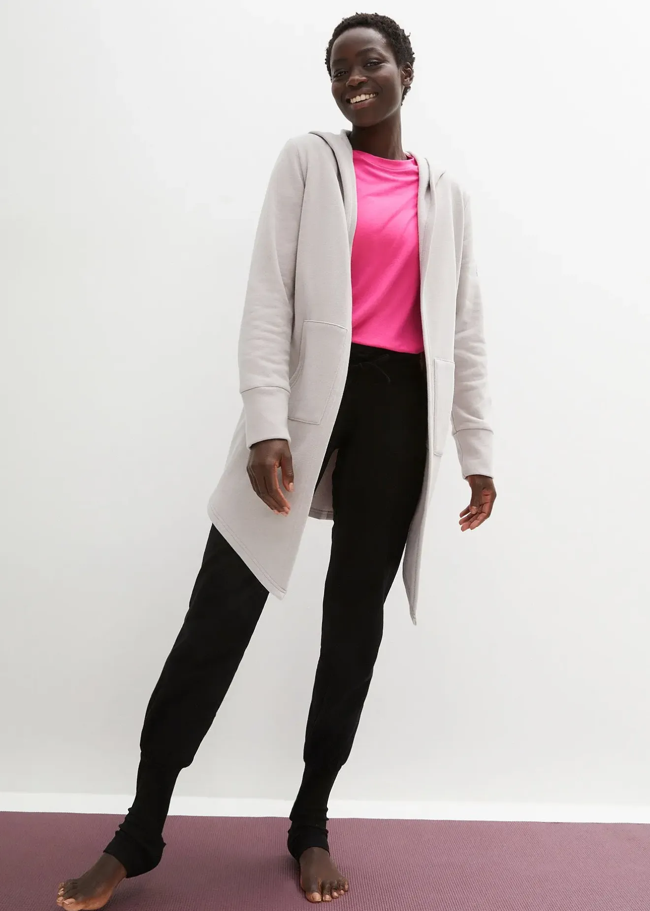 bonprix Gilet sweat long|Femme Sweats