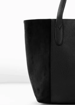 Femme bonprix Sacs|Grand cabas bi-matière