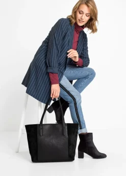 Femme bonprix Sacs|Grand cabas bi-matière