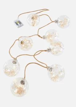 bonprix Guirlande lumineuse LED avec 8 boules avec fleurs séchées| Jardin & Balcon·Déco De Jardin & Éclairage|Salle À Manger·Décoration