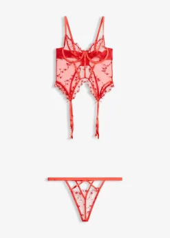 bonprix Guêpière et tanga (ens. 2 pces)|Femme Guêpières & Déshabillés|Dessous