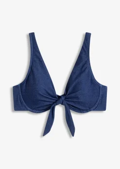 bonprix Haut de bikini à armatures, aspect jean|Femme Bikinis|Maillots Séparables