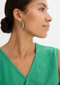 bonprix Haut esprit cache-cœur en jersey crêpe|Femme T-Shirts & Tops