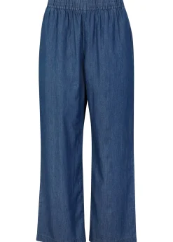 Femme bonprix Jeans|Jean à enfiler léger avec taille confortable, coupe large