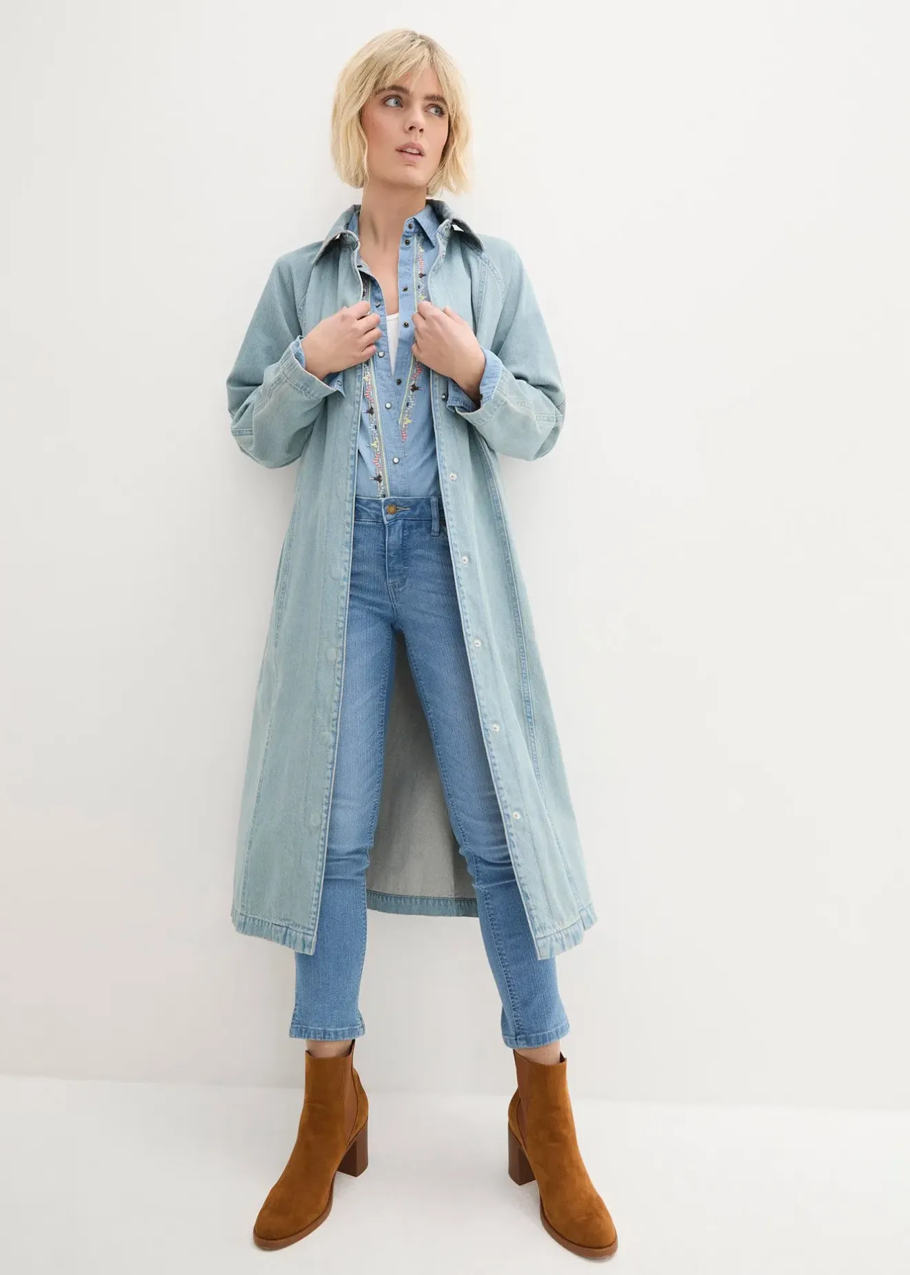 bonprix Jean 7/8 extensible, bas fendu|Femme Jeans