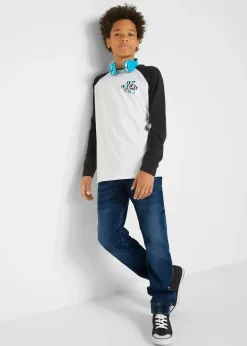 Enfant bonprix Vêtements Enfant|Garçons 9-16 Ans·Jeans|Jean à taille élastiquée en denim sweat, regular et fuselé