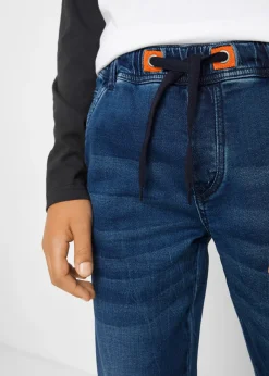 Enfant bonprix Vêtements Enfant|Garçons 9-16 Ans·Jeans|Jean à taille élastiquée en denim sweat, regular et fuselé