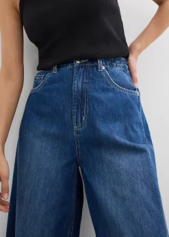 Femme bonprix Jeans|Jean balloon, taille haute, ultra-doux