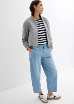 bonprix Jean balloon taille mi-haute ultra doux, cropped|Femme Jeans