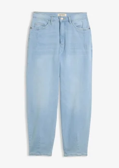 bonprix Jean barrel taille haute en coton|Femme Jeans