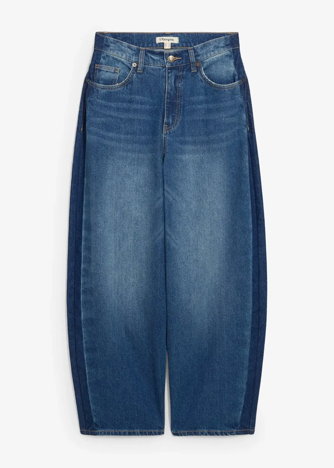 bonprix Jean barrel taille haute, cropped|Femme Jeans