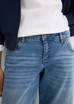 Femme bonprix Jeans|Jean barrel, taille mi-haute