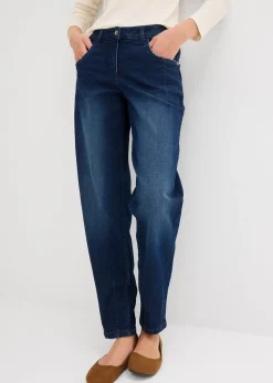 Femme bonprix Jeans|Jean barrel taille mi-haute