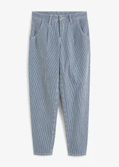 bonprix Jean barrel, taille mi-haute, rayé|Femme Jeans