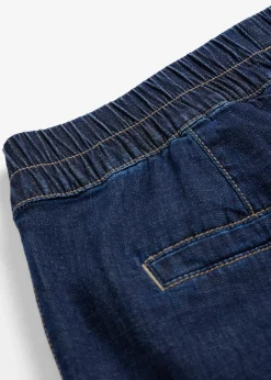 Femme bonprix Jeans|Jean barrel taille mi-haute élastiquée