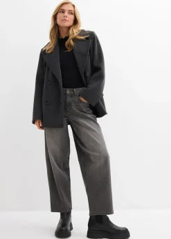 Femme bonprix Jeans|Jean barrel taille mi-haute