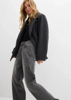 Femme bonprix Jeans|Jean barrel taille mi-haute