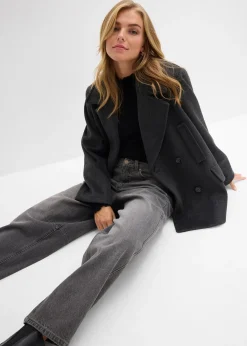 Femme bonprix Jeans|Jean barrel taille mi-haute