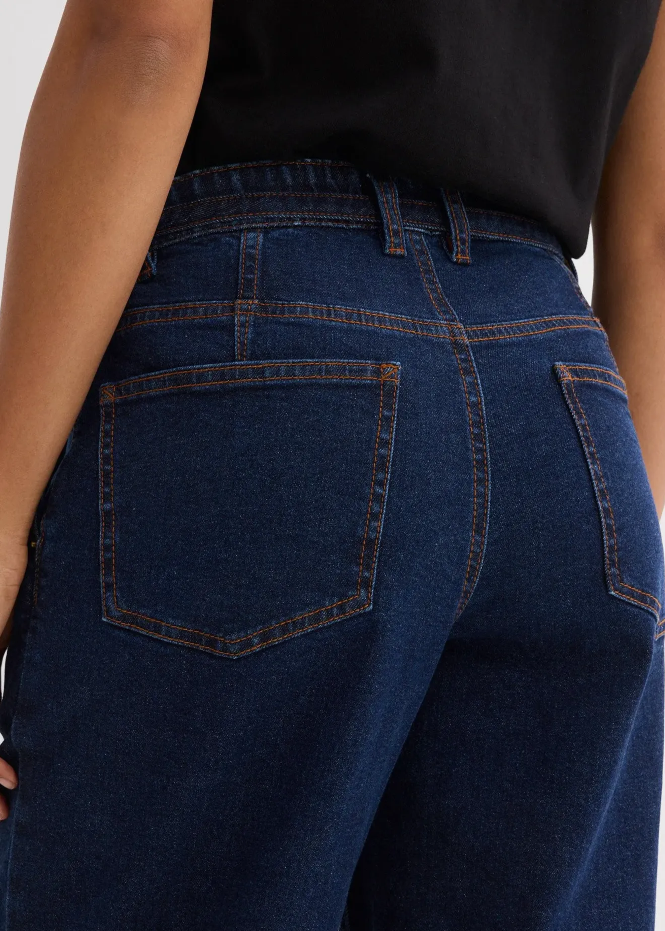 Femme bonprix Jeans|Jean barrel taille mi-haute