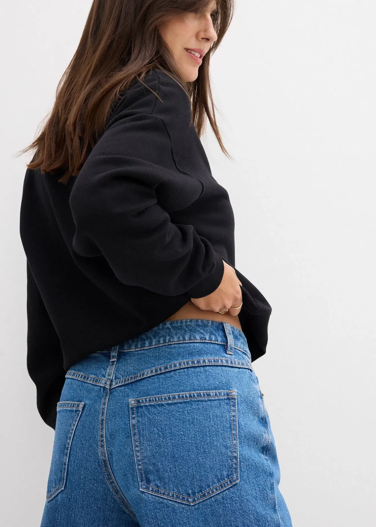 bonprix Jean barrel taille mi-haute|Femme Jeans